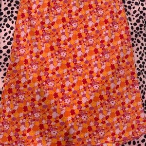 Y2K Express Floral Print Midi Skirt